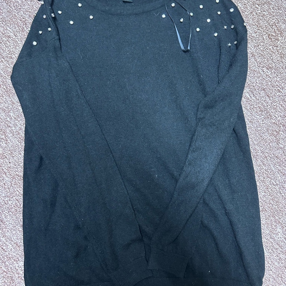 Forever 21 Black Top with Stud Accents